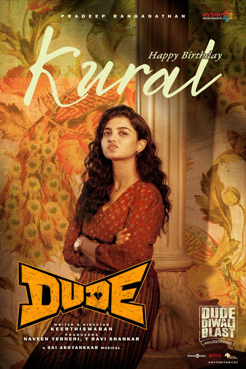 S2Media (@s2mediaoffl) on Twitter photo Team #DUDE wishes its 'Kural' aka ‘The Heartthrob’ of every Dude out there, <a href="/_mamithabaiju/">Mamitha Baiju</a> a very Happy Birthday ❤🔥
All set for a MASSIVE DIWALI 2025 RELEASE 💥
⭐ing 'The Sensational' <a href="/pradeeponelife/">Pradeep Ranganathan</a>
🎬 Written and directed by <a href="/Keerthiswaran_/">Keerthiswaran</a>
A <a href="/SaiAbhyankkar/">abhyankkar</a> musical Team #DUDE wishes its 'Kural' aka ‘The Heartthrob’ of every Dude out there, <a href="/_mamithabaiju/">Mamitha Baiju</a> a very Happy Birthday ❤🔥
All set for a MASSIVE DIWALI 2025 RELEASE 💥
⭐ing 'The Sensational' <a href="/pradeeponelife/">Pradeep Ranganathan</a>
🎬 Written and directed by <a href="/Keerthiswaran_/">Keerthiswaran</a>
A <a href="/SaiAbhyankkar/">abhyankkar</a> musical