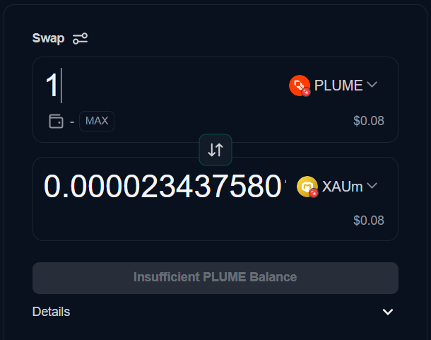 Si estás farmeando el airdrop de Plume hay una quest oculta que te da el badge Número 7. Consiste símplemente en swapear algo por XAUm ern rooster protocol. Basta con 1 Plume, por ejemplo. 

rooster-protocol.xyz/swap?chain=988…