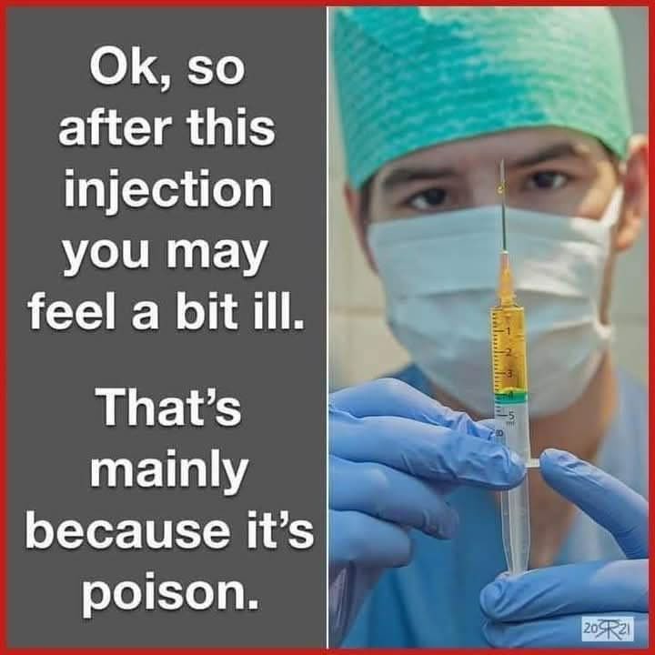 Ever wonder why vaccines elevate anti-bodies?

Original definition of the word anti-body is anti-toxin.

Your body is defending itself from a toxin.