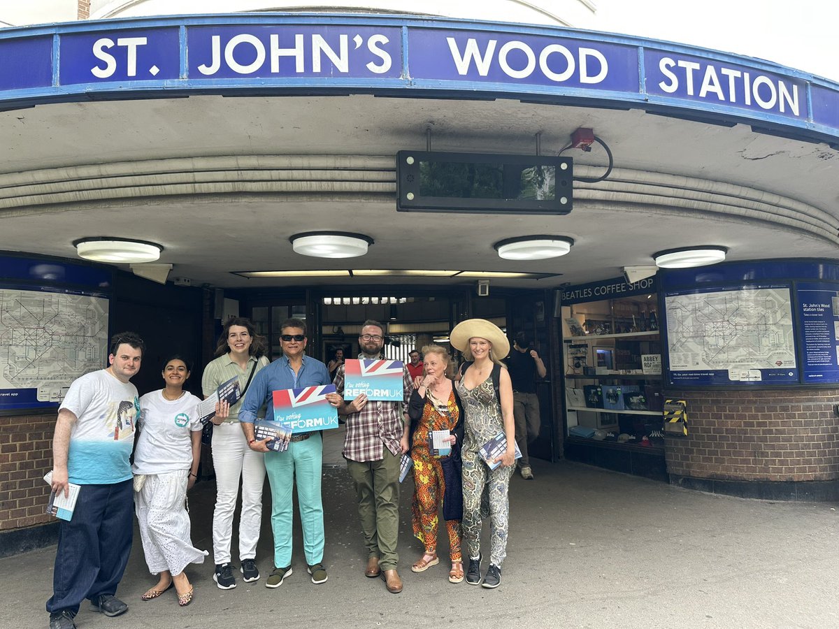 It was scorching and very very hot 

This did not deter Reform UK <a href="/reformparty_uk/">Reform UK</a>  from canvassing and leafletting in Westminster 

Nothing more satisfying than meeting constituents 

Thank you to all who joined me and participated for Reform UK <a href="/reformparty_uk/">Reform UK</a>