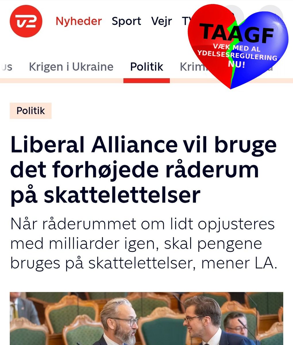 Mon <a href="/LiberalAlliance/">Liberal Alliance</a> mener, at landets pensionister har betalt for meget i skat?

Det er der få partier der har ment tidligere, men du kan måske uddybe, <a href="/solbjorgLA/">Sólbjørg Jakobsen</a>

nyheder.tv2.dk/politik/2025-0…