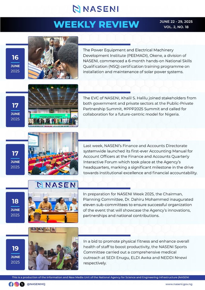 #ANewNASENI #NASENIWatch #WeeklyReview #Science #Technology #Engineering #Innovation