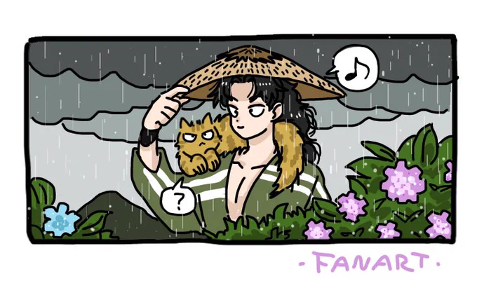 雨降ってきた☔️ 