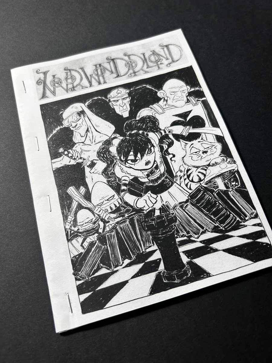 SethKearsley's tweet photo. I made an Ashcan of NeverWonderLand today. Some issues to iron out with the printing but still pretty cool to actually look at a version of the comic.
#indiecomics #neverwonderland #aliceinwonderland #ashcan https://t.co/R9rxQnH4vI