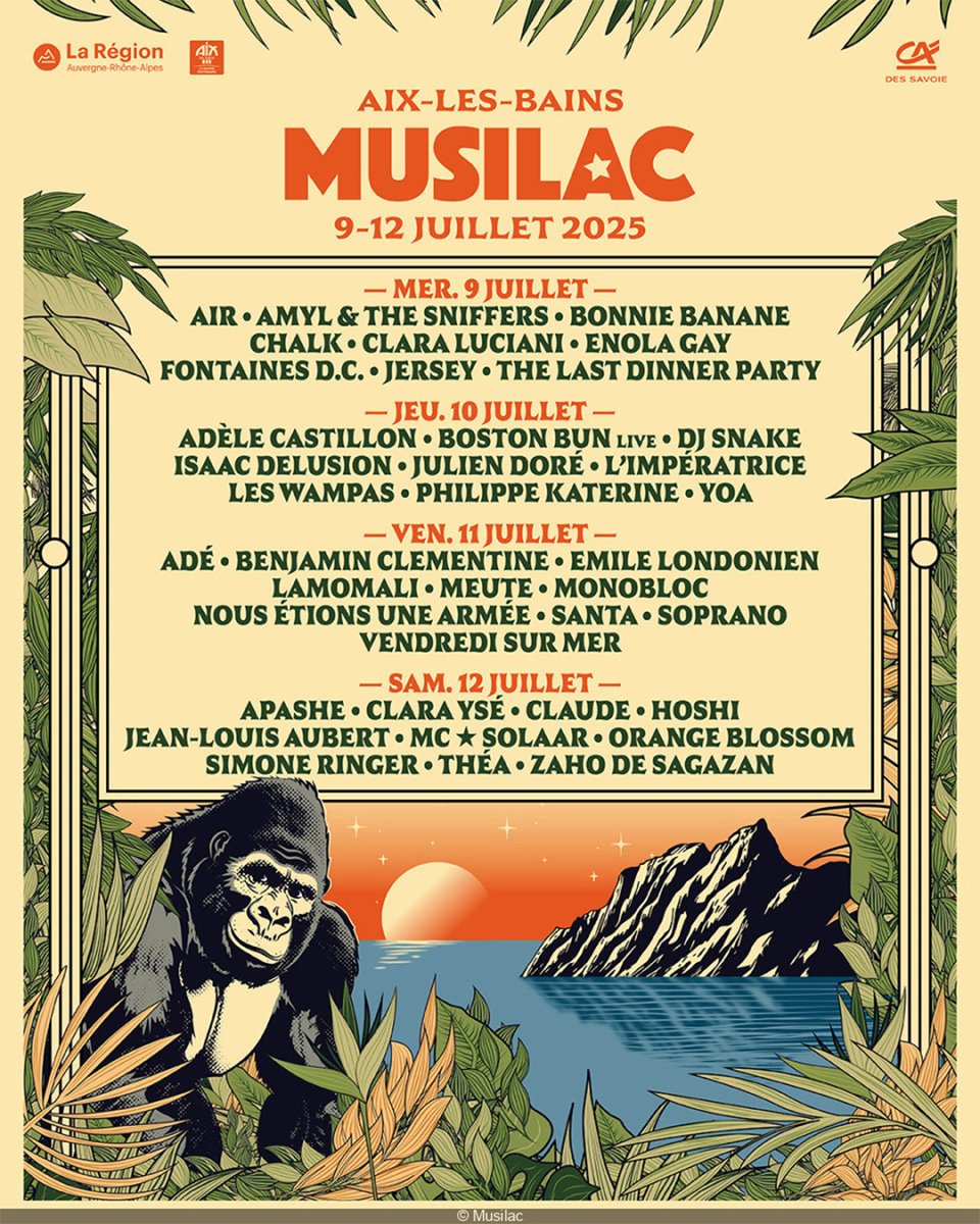 TicketmasterFR's tweet photo. JEU CONCOURS
Gagnez 4 pass 4 jours VIP pour Musilac 🦍 ! Pour participer :
Abonne-toi à @ticketmasterfr et @musilac 🔥
Dis-nous en commentaire qui tu veux emmener avec toi

Tirage au sort mercredi 25 juin à 12h https://t.co/g6PkbDuyBv