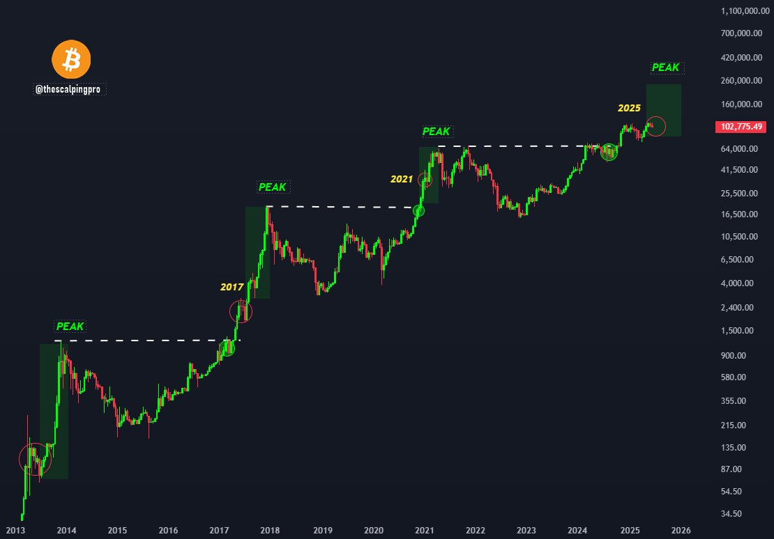 #Bitcoin - don't get shaken out before the final peak