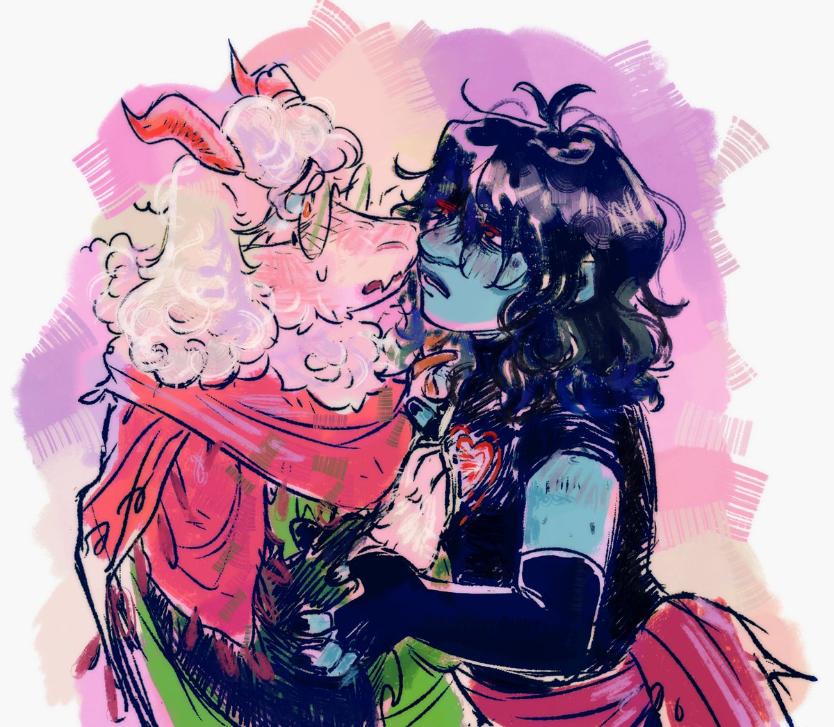 #deltarune #kralsei // heart to heart