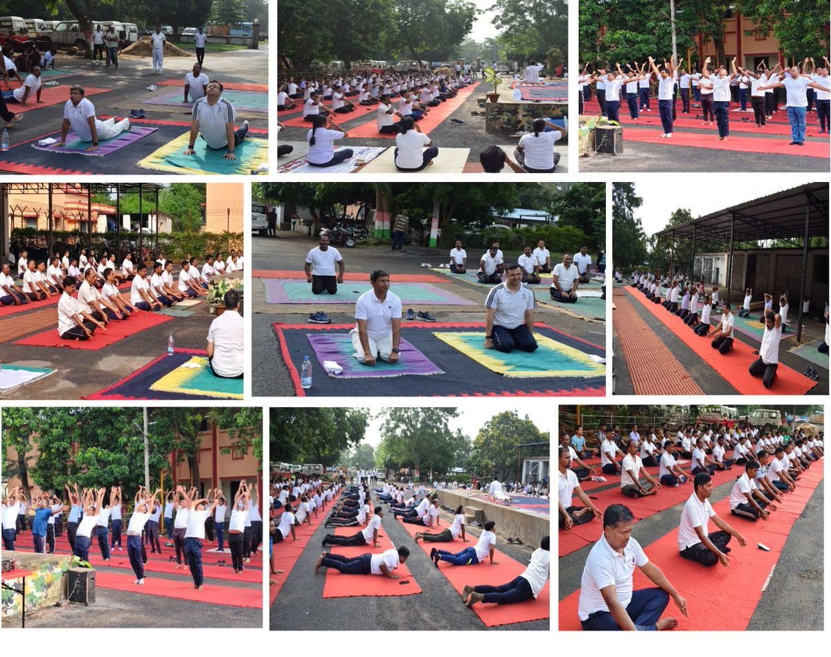 #InternationalYogaDay 
In the occasion of International Yoga Day 2025, Rourkela Police organized a yoga session at RO, Rourkela.
Hon'ble DIGP, WR, Rourkela &amp; Hon'ble SP, Rourkela along with Senior Police officers and other staff of DPO &amp; RO, Rourkela attended the same.