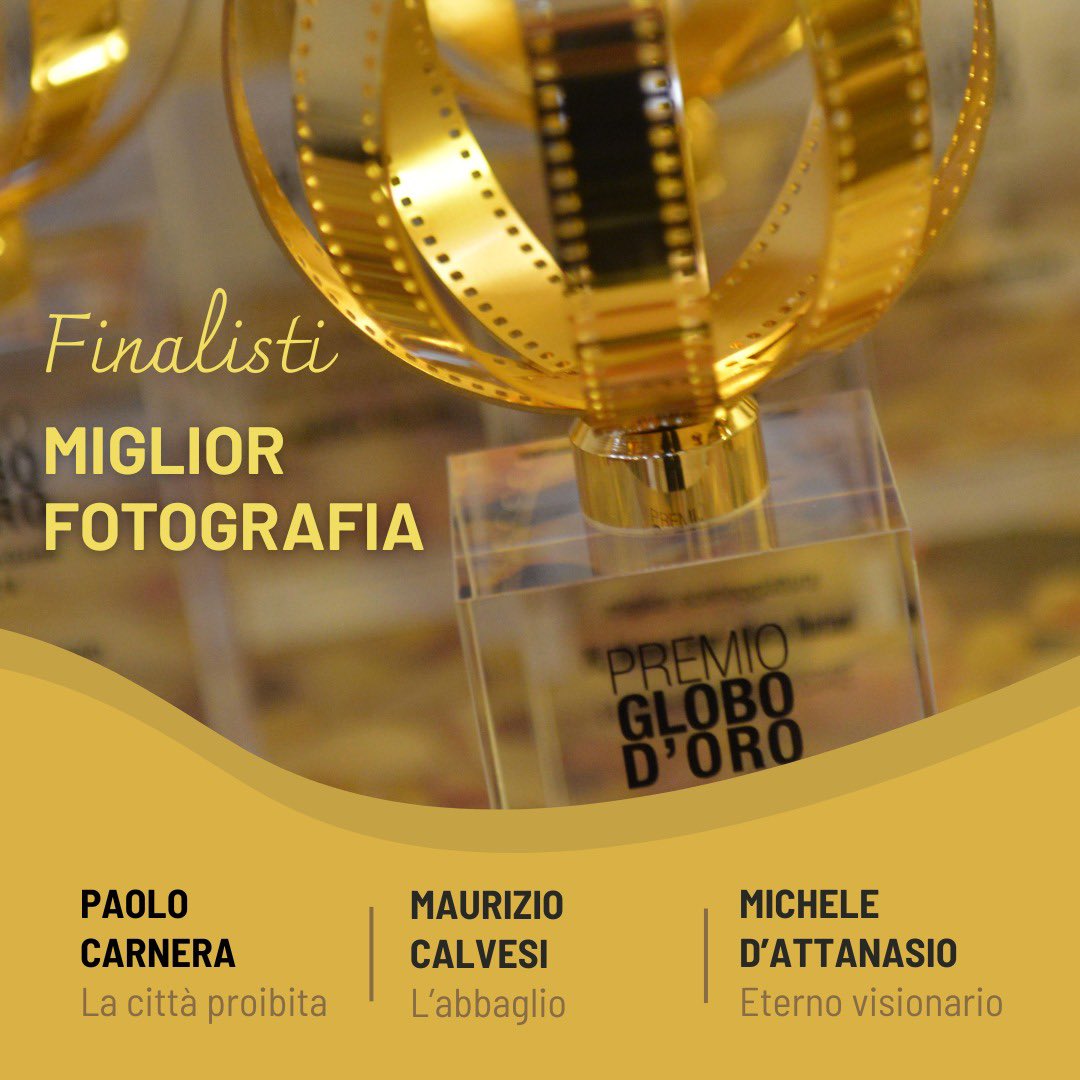 globodoro's tweet photo. Ci siamo! 🌟 
La premiazione il 2 luglio in #Campidoglio

I #finalisti per la categoria migliore #fotografia 
#paolocarnera (#lacittàproibita)
#mauriziocalvesi (#labbaglio)
#micheledattanasio (#eternovisionario) https://t.co/LTUfsnySUr