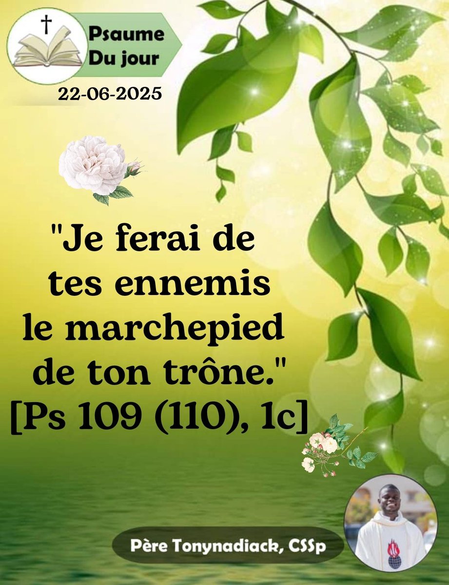 tonynadiak's tweet photo. Avec le Seigneur Jésus à nos côtés, lui le Grand Prêtre, nous sortons toujours victorieux de nos ennemis : ils seront surpris des gloires que le Seigneur nous reserve.
Glorieuse journée dominicale 
Bonne fête du Saint Sacrement 
#psaumedujour
#congregationdusaintesprit
#vaticano https://t.co/31uTPz2oap