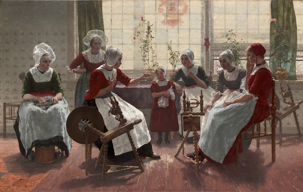 rinconartex's tweet image. «La historia de fantasmas» (Walter MacEwen, 1887).