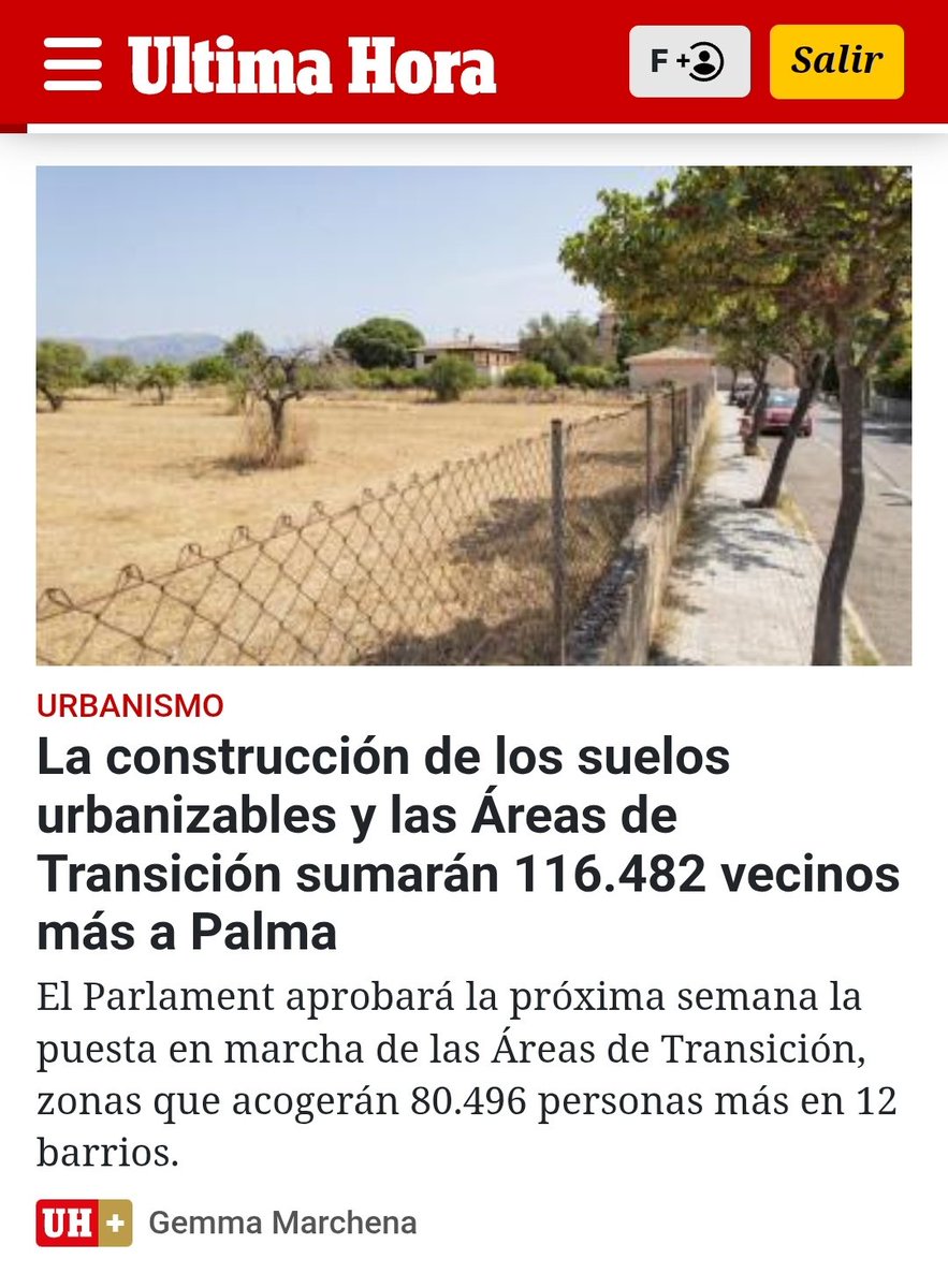 Antoni Salas (@antoni_salas_) on Twitter photo Tots sabem que això és inassumible!
<a href="/ElPi_IB/">El Pi-Proposta per les Illes Balears</a> proposa rehabilitació integral de barris i continuar amb el creixement del Pla General. També hi ha d'haver col·laboració publicoprivada que asseguri que molts habitatges van a mallorquins amb 15 o més anys de residència. Tots sabem que això és inassumible!
<a href="/ElPi_IB/">El Pi-Proposta per les Illes Balears</a> proposa rehabilitació integral de barris i continuar amb el creixement del Pla General. També hi ha d'haver col·laboració publicoprivada que asseguri que molts habitatges van a mallorquins amb 15 o més anys de residència.