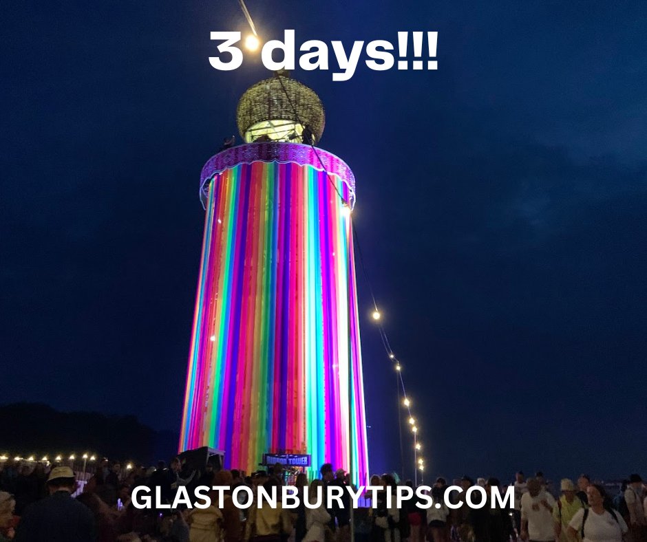 3 days!

#glastonbury2025 #glasto2025 #glastonbury #glastonburyfestival #glasto #glastonburytickets #glastofest #glastophoto #glastonburyinfo #glastonburycountdown #festivals #music #festival