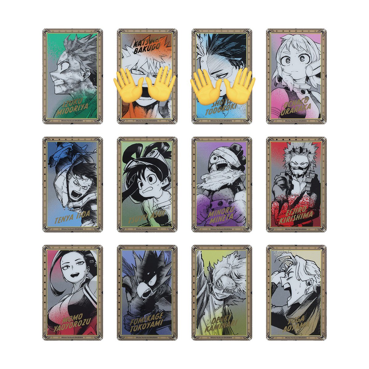 【交換/譲渡】僕のヒーローアカデミア ヒロアカ 原画展 箔押しクリアカード クリカ

【譲】 画像空いているところ各1
【求】 同種 爆豪勝己 >定価120円(+送料)

後日都内手渡し>郵送

譲渡は2枚～　纏めてのかた優先させていただきます

お心当たりのある方はお気軽にお声掛け下さい