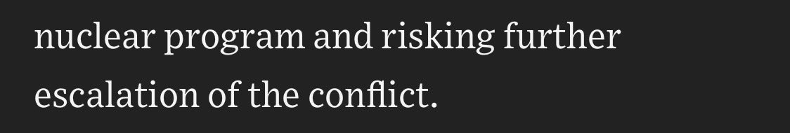 Pablo Pardo (@pablopardo1) on Twitter photo The US bombs Iran. That's fine. No escalation. Escalation starts if Iran counterattacks. <a href="/wsj/">The Wall Street Journal</a> 🫠 The US bombs Iran. That's fine. No escalation. Escalation starts if Iran counterattacks. <a href="/wsj/">The Wall Street Journal</a> 🫠