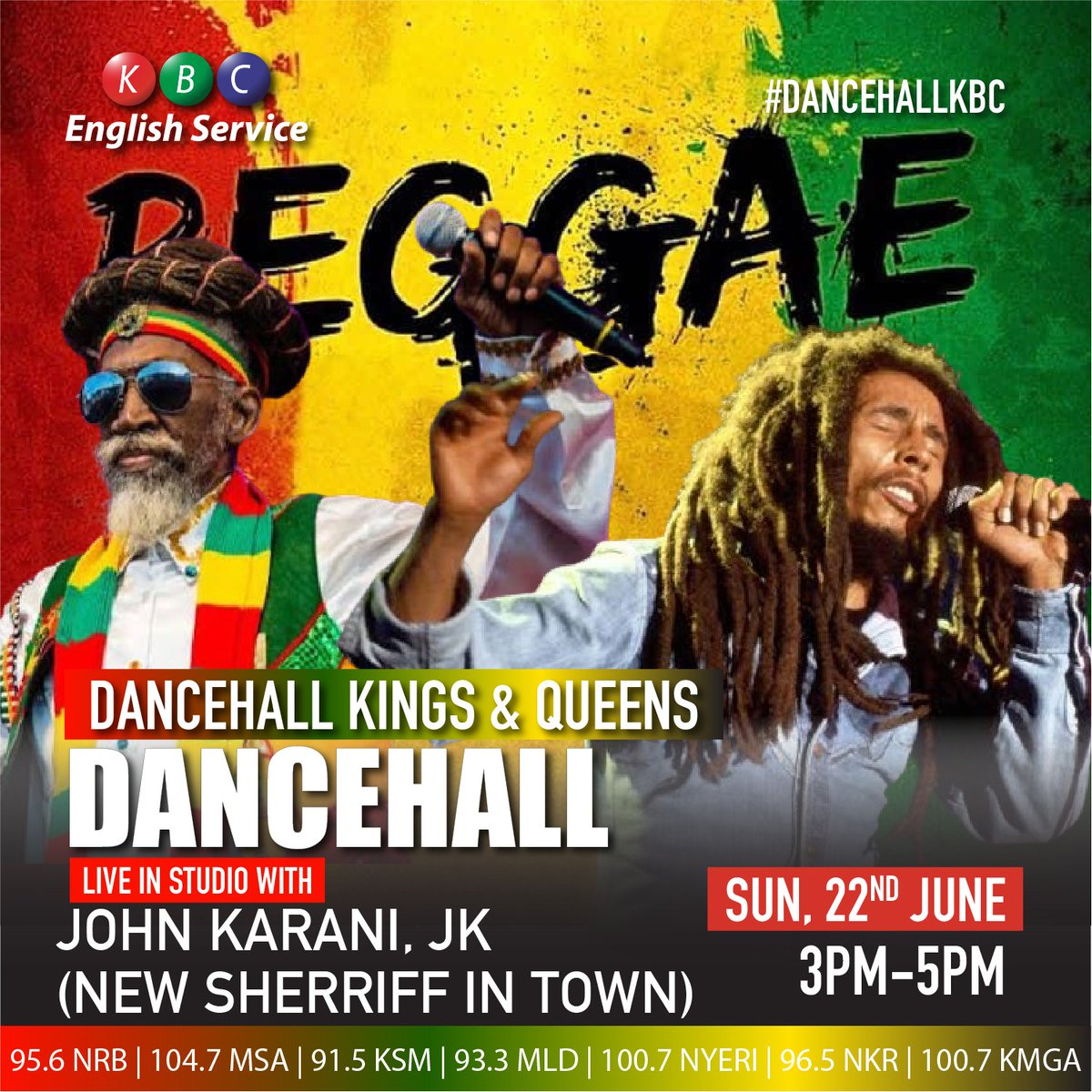 KBC English Service (@kbcenglish) on Twitter photo Sweet Reggae tunes on Dancehall Kings and Queens with your New Sheriff in town <a href="/johnkaranijk/">JOHN KARANI JK</a> 3pm - 5pm <a href="/kbcenglish/">KBC English Service</a> . Goodtimes are back.
#DANCEHALLKBC Sweet Reggae tunes on Dancehall Kings and Queens with your New Sheriff in town <a href="/johnkaranijk/">JOHN KARANI JK</a> 3pm - 5pm <a href="/kbcenglish/">KBC English Service</a> . Goodtimes are back.
#DANCEHALLKBC