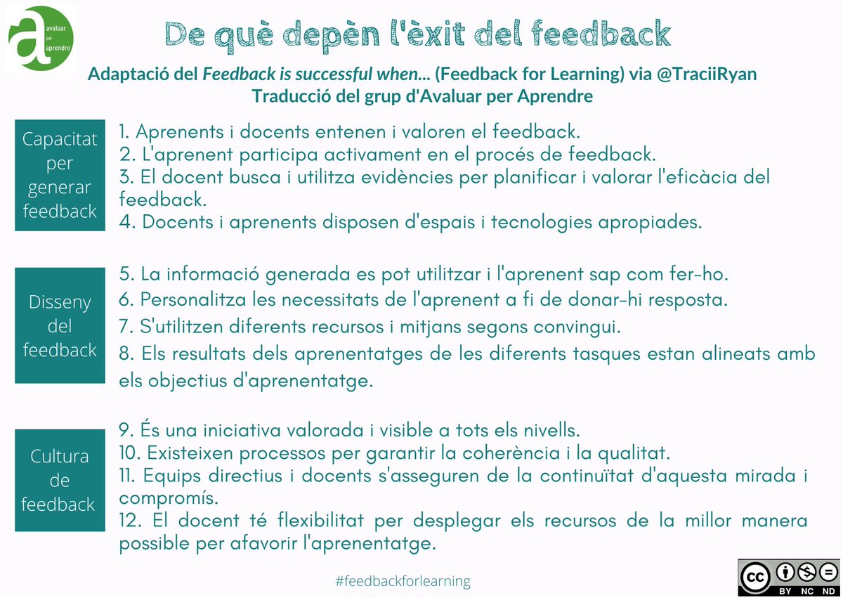 De què depèn l'èxit del feedback