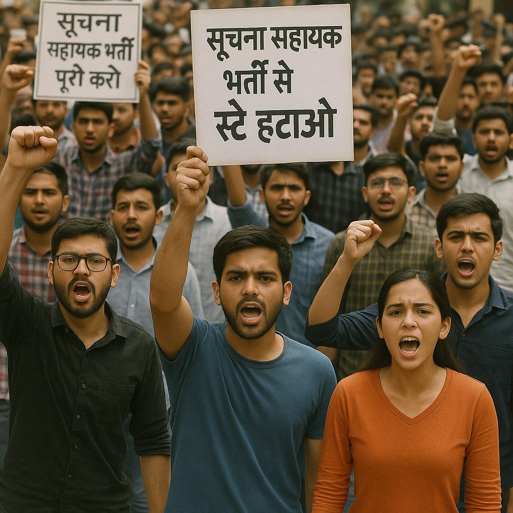 मेरा अब एक सवाल,
अब और कितना इंतजार?
#बेरोजगार_IA को उनका हक दो
रोजगार मेले में हमे मौका दो
#IA_रोजगार_मेले_मे_नियुक्ति_दो
#सूचना_सहायक_भर्ती_पूरी_करो
#सूचना_सहायक_भर्ती_से_स्टे_हटाओ
<a href="/BhajanlalBjp/">Bhajanlal Sharma</a>  <a href="/BadhalDr/">डॉ भाग चन्द बधाल DR BHAG CHAND BADHAL, RAS</a> <a href="/DoITCRaj/">Dept of IT&C, Raj</a> <a href="/JogarampatelMLA/">Jogaram Patel</a> <a href="/Ra_THORe/">Col Rajyavardhan Rathore</a> <a href="/BJP4Rajasthan/">BJP Rajasthan</a> <a href="/alokrajRSSB/">Alok Raj</a>