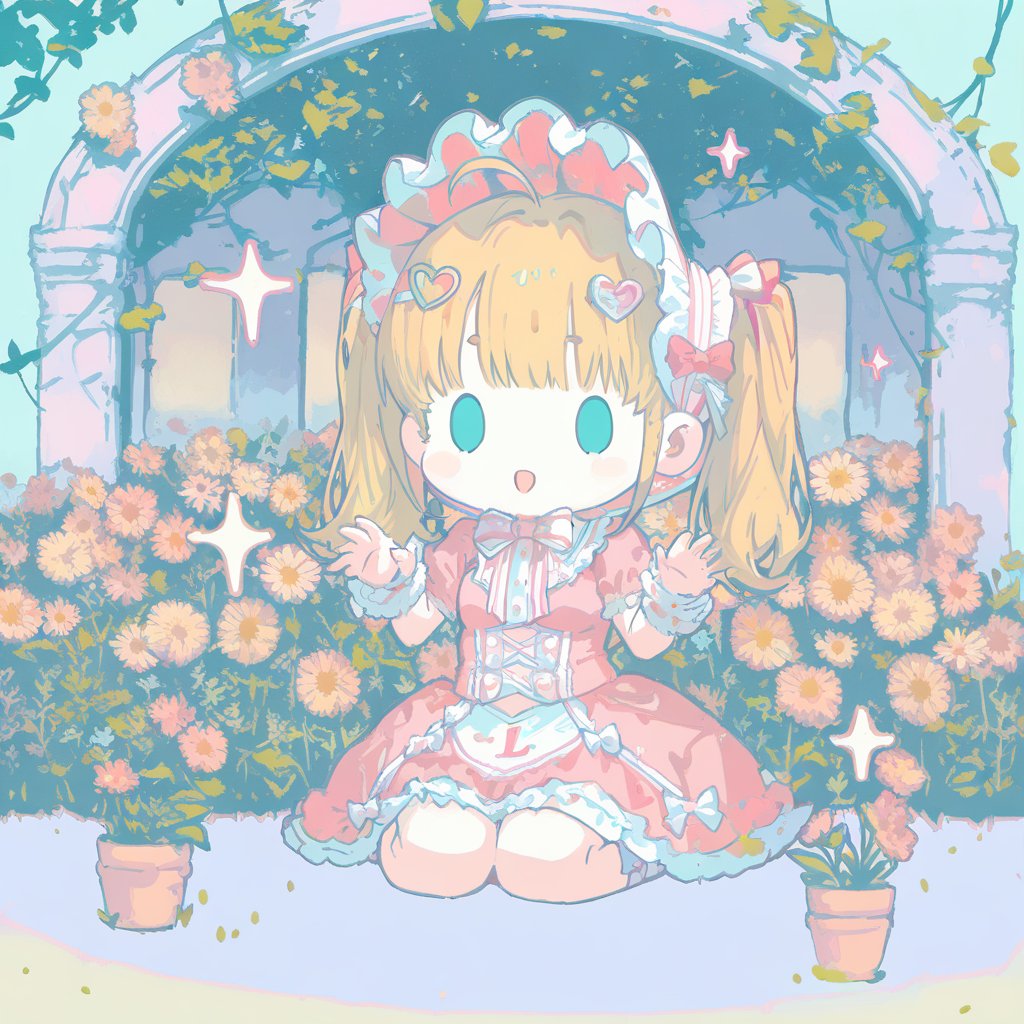 お花に囲まれるちびっ子ちゃんです。

#AIらぶフラワー