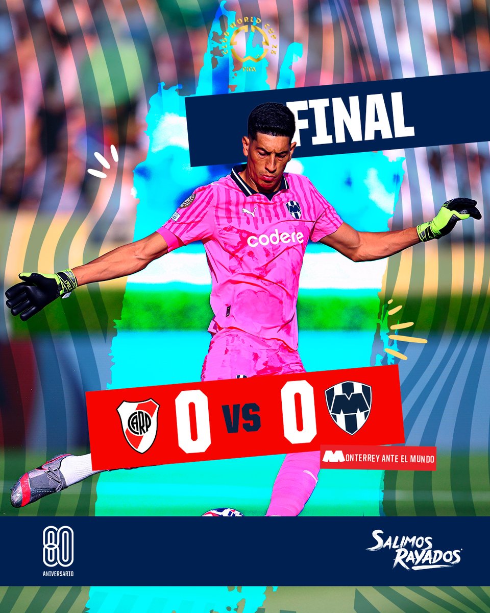 90' ⏱️ | River Plate 0-0 Monterrey | 

Termina el partido en empate.⚽

#MonterreyAnteElMundo 🌎Ⓜ️ <a href="/FIFACWC/">FIFA Club World Cup</a>