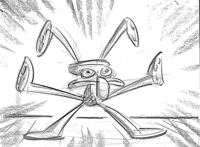 A drawing by Mark O'Hare from the episode "Culture Shock."