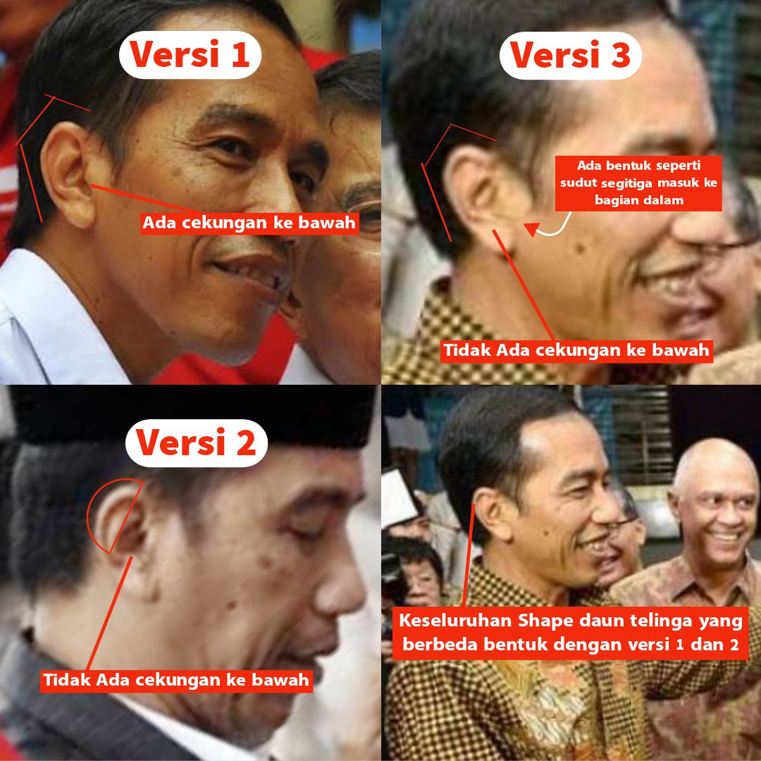 ThatSun510's tweet image. Keren Bung @ReflyHZ mulai bongkar sosok Joko Widodo lulusan UGM itu asli sedang yg jadi walikota solo itu sosok palsu. Yg asli dihilangkan. Menarik 🤔

Nih Bung, saya tambahin, gimana jika sosok palsunya bahkan lebih dari 1 org dgn ciri2 fisik serupa tapi tak sama? 😉

UTAS (1/2)