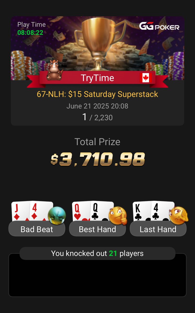 Got some beer money for the <a href="/GGPoker/">GGPoker</a> <a href="/WSOP/">WSOP - World Series of Poker</a> see you soon Vegas.