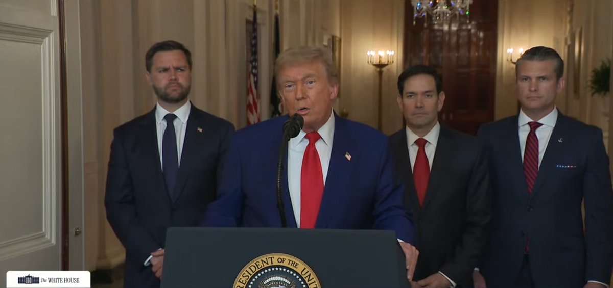 #트럼프 긴급성명 全文. 트럼프, #이란 핵시설 3곳 전격 타격…미국, 이스라엘과 함께 전면 개입 [중동-Log]

newjournalist.today/detail.php?num…

#이란폭격 #이란전쟁 #이란공격 #트럼프공격 #트럼프성명 #트럼프기자회견