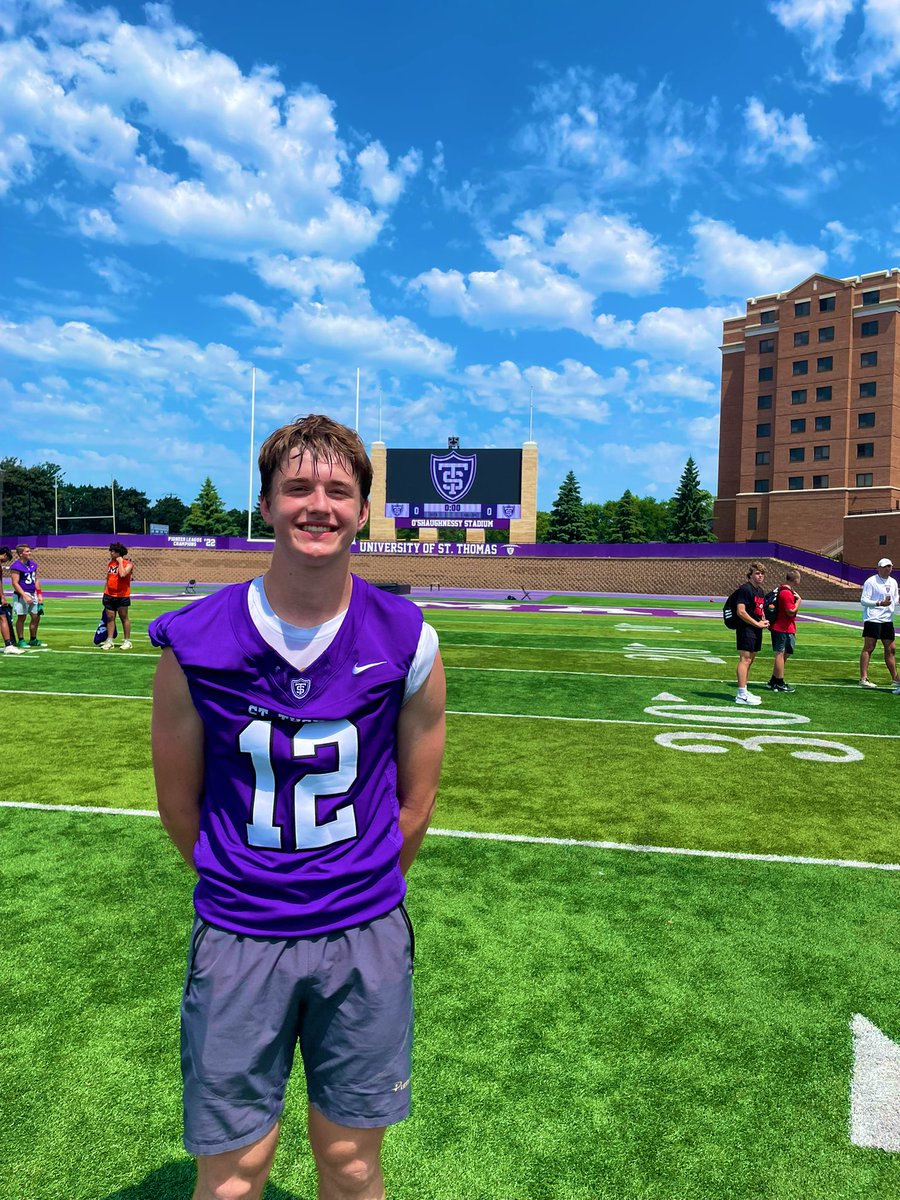 Max Durgin (@maxdurgin71783) on Twitter photo Had a great time today at <a href="/UST_Football/">St. Thomas Football</a> camp! Thank you <a href="/jonstonmac/">Jonston MacIntyre</a> and <a href="/Coach_Caruso/">Coach Glenn Caruso</a> for the invite to one of the best camps around!! Had a great time today at <a href="/UST_Football/">St. Thomas Football</a> camp! Thank you <a href="/jonstonmac/">Jonston MacIntyre</a> and <a href="/Coach_Caruso/">Coach Glenn Caruso</a> for the invite to one of the best camps around!!