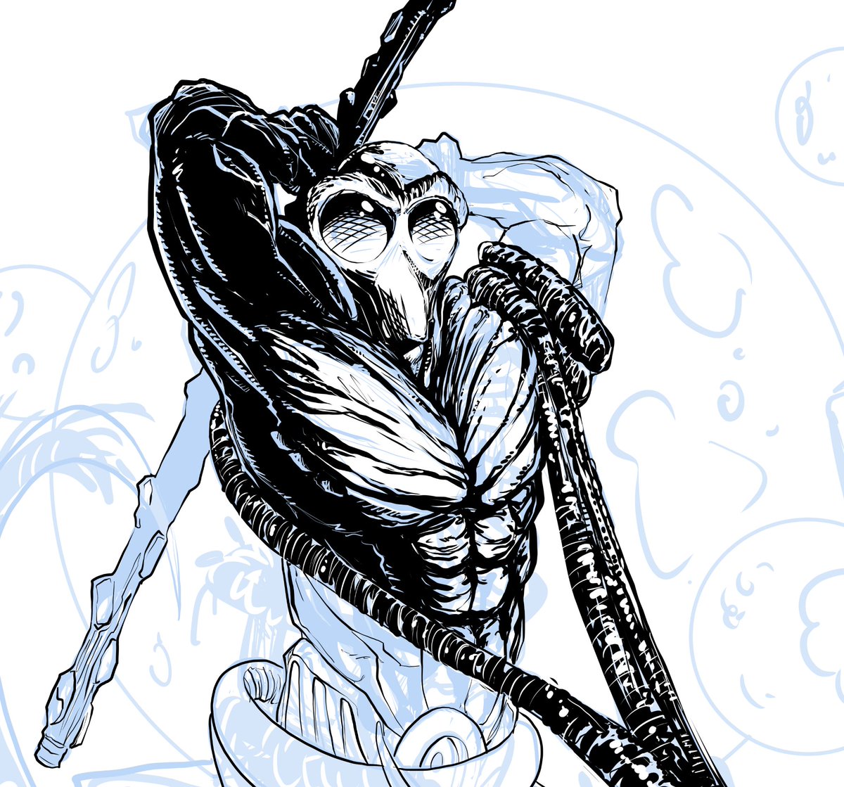 DonDrawsStuff's tweet photo. Zen WIP. 
MAN what a banger of a stream tonight! Ep 37 w/ @billmausart @Kat_Maus_Art and @EudaimoniaComix was effin' BRILLIANT! Everybody was on point and on FIRE!

Thanks to my boys, @Ananasi01 @SeclusionStudio @DuckBaconGraph and @DuckBaconGraph. RESPECT to @MarcusKelligrew for repping the STUDIO down at #Heroescon2025! Thx to @Zaffart1 for popping in and hanging with us! Love seeing @ArtofARCover and @KatyDidClips in the chat. WE have the bestest chat. Eff the rest.

Next week....SURPRISE GUEST. Episode 38....we leave June wet and soggy with love and ENTER July with gusto!

No. Not THAT July, either.

https://t.co/WYS3E1eMj7