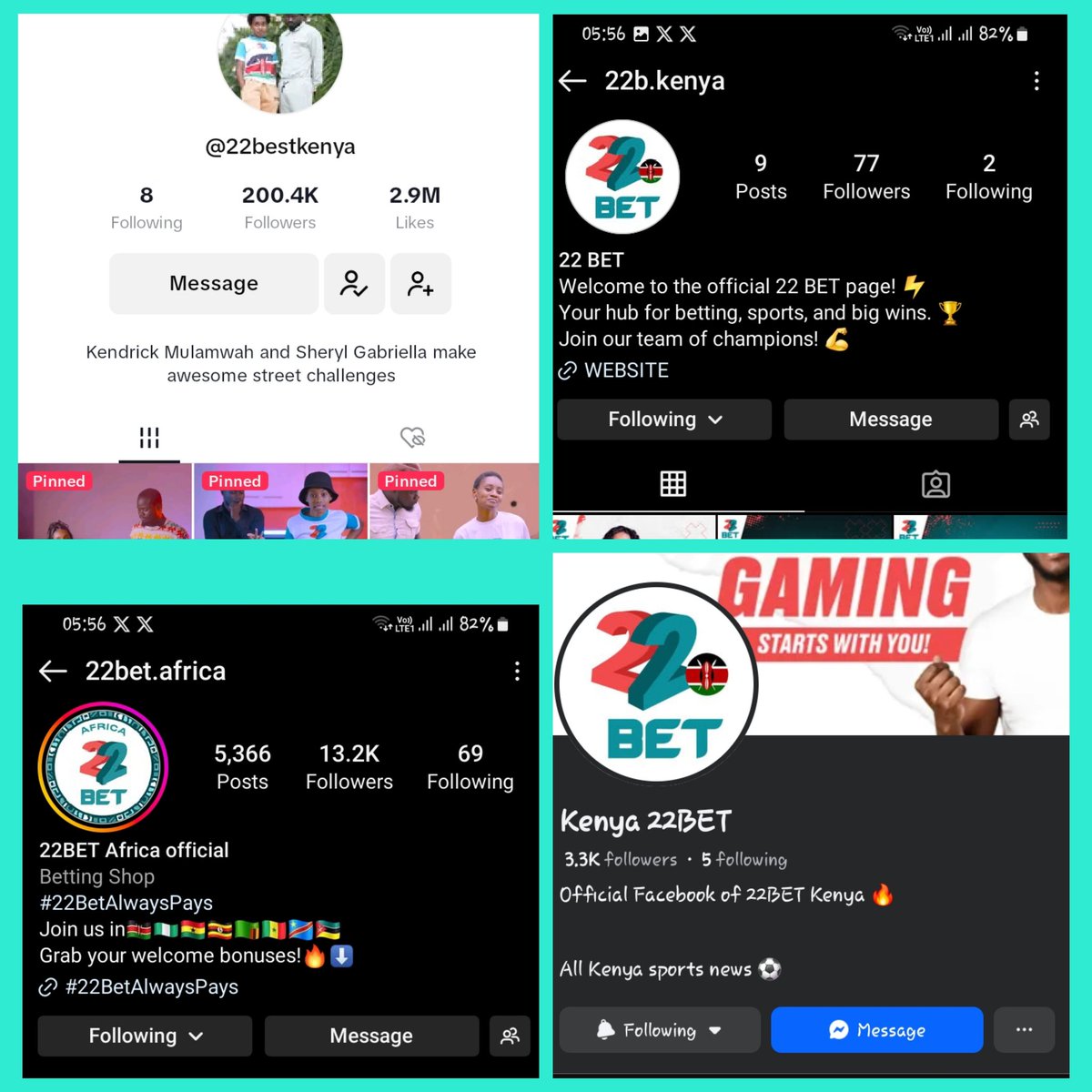 kimutai942144's tweet photo. @22bet_ke #22betPromocode
@Marvel_Marvo @6ty9n_ @k
@22bet_ke check please.
#22BetAlwaysPays #Giveaway #22Bet #PromoCode #BetAndWin https://t.co/5hMjROOPHa