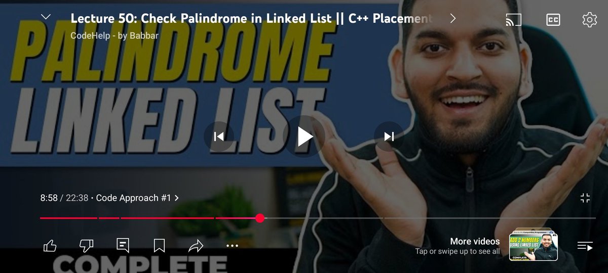____shivxm___'s tweet photo. Day 50/140: Data Structures &amp; Algorithms

Learnings/Practice:

»📊 Check Palindrome in Linked List

»✅ Brute Force Approach

»📈 Optimized Approach

#100DaysOfCode #DSA #GeeksforGeeks #gfg160 https://t.co/WT2ROqaI9q