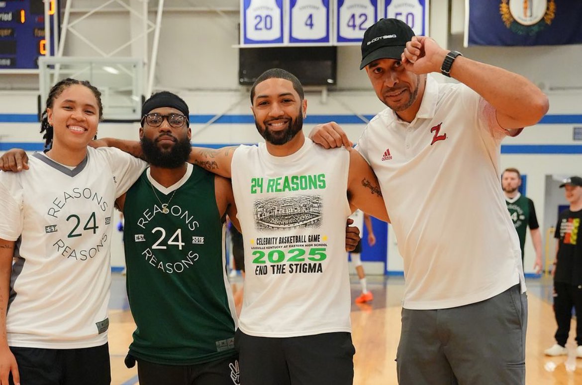 Had a great time at 24 Reasons Celebrity Basketball Game. What a wonderful event &amp; cause 🏀 #EndTheStigma