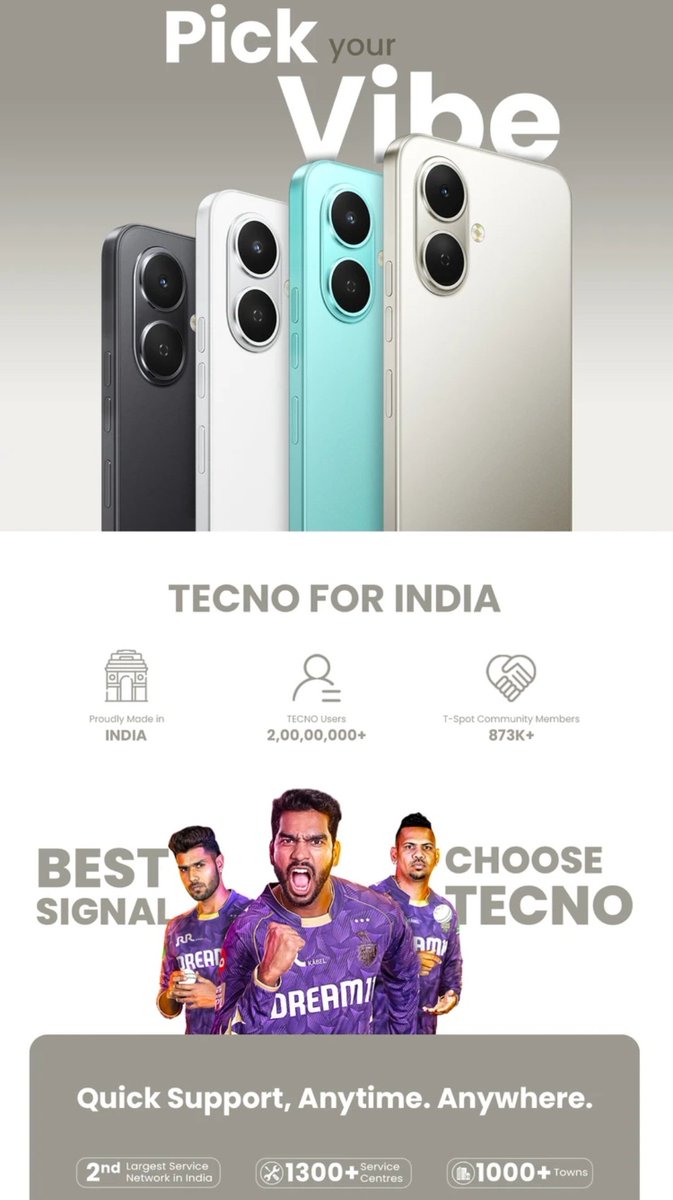 DhirubhaiT23147's tweet image. Tecno Soark Go 2 launching on 24 june 2025
#TecnoSparkGO2 #Tecno #SPARKGO2