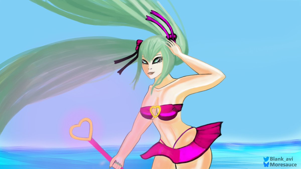 For a while I felt I didn't go in enough with green and pink. It's been years, thanks for liking my little digital paint experiments. #mysticalsketches