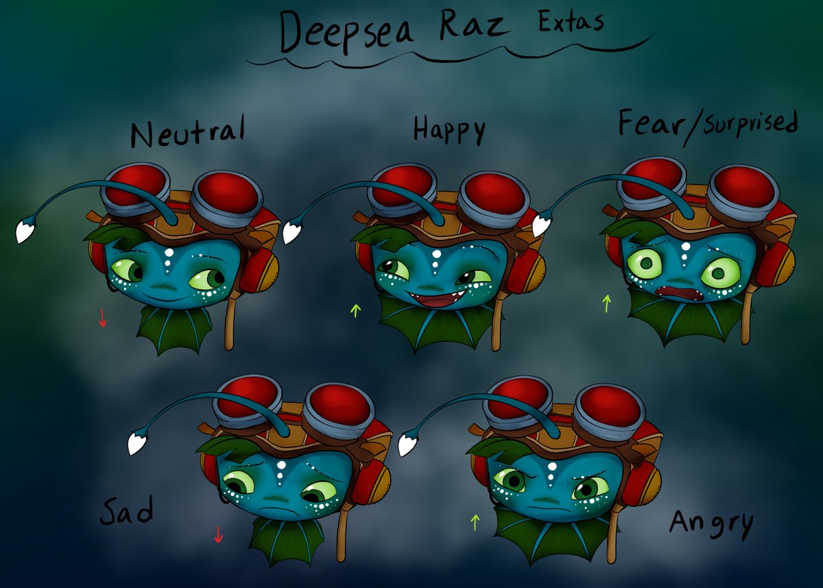magicmvx's tweet image. Crystal and Deepsea Raz extras refsheet i finished #Psychonauts #Psychonauts2 #AU #RazputinAquato