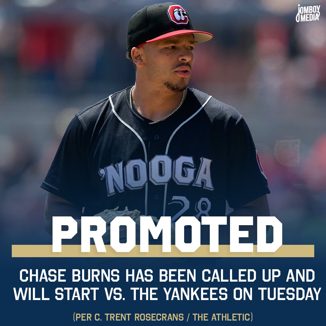 Chase Burns, the second pick in the 2024 draft will make his MLB debut Tuesday vs. the Yankees