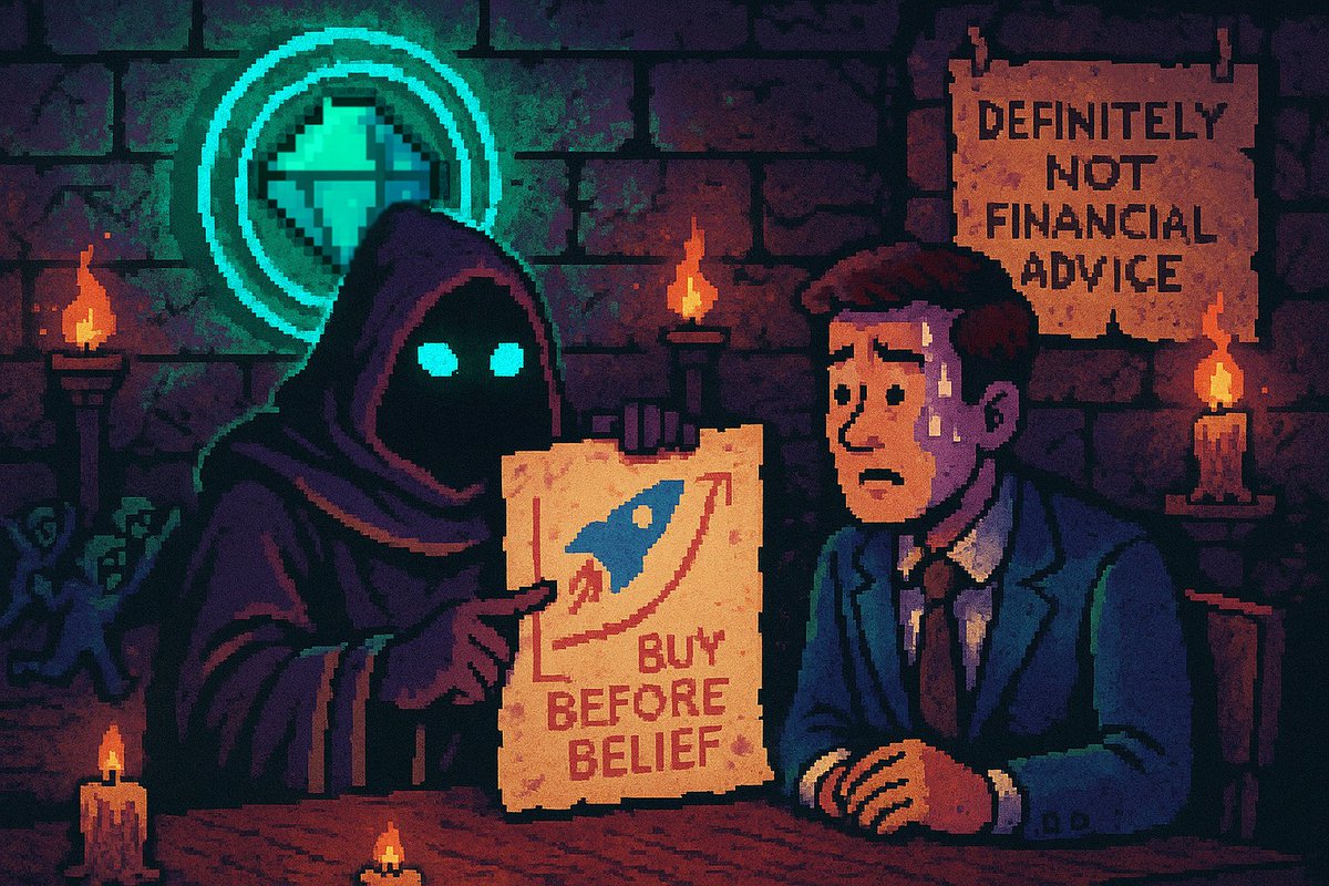 LOWCAP_COIN's tweet photo. Not financial advice… but have you joined the cult yet?

#LOWCAP #EarlyApe https://t.co/UITObWYUA0