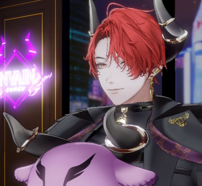 Feline made a function in Warudo where Vain can change his hair color to literally any color!