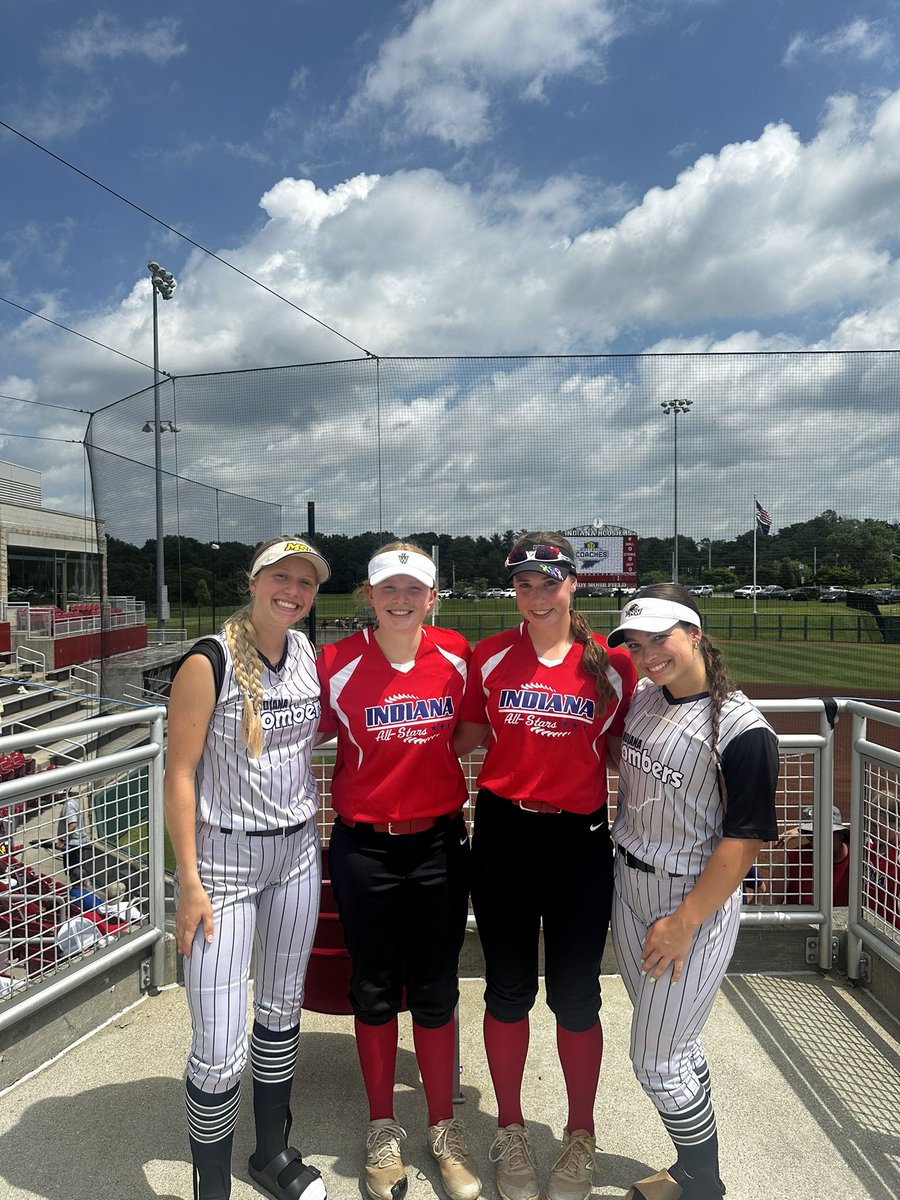 Had fun watching our Indiana All-Star players <a href="/Sylvia_Mudis/">Sylvia Mudis</a> and <a href="/burnshannah2025/">Hannah Burns 2025</a> representing on the South team!
