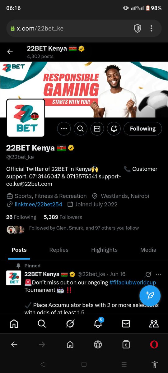KeruboSk's tweet photo. @22bet_ke @alexis_rop @ChumbaArap #22BetPromocode https://t.co/8i8ulZyFqa