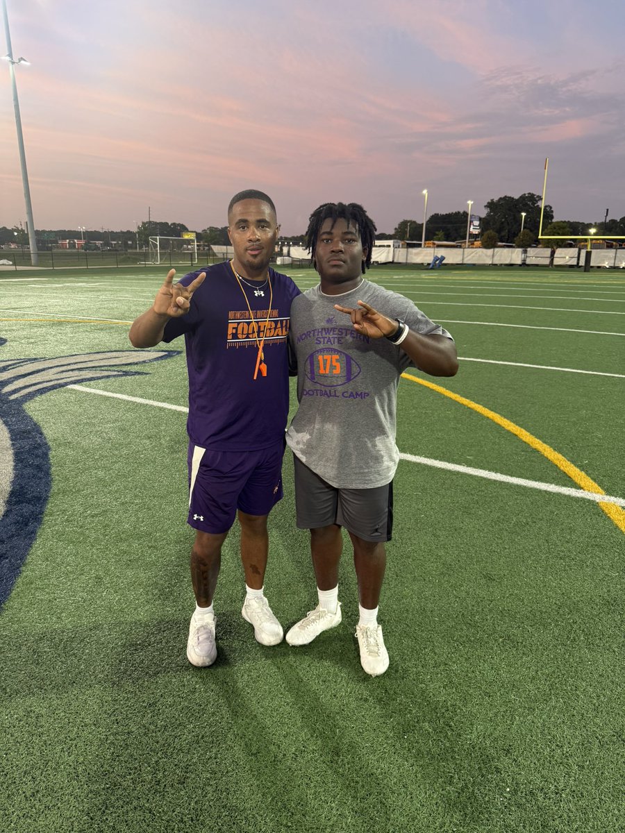 EricbWilliamsJr's tweet image. Had a great time competing at Northwestern State Demons football camp! I appreciate the coaches for their time and evaluations. #NSUFootball #ForkEm @CoachMoeNWST @CoachJwill_ @DemonFBCamps @NSUDemonsFB