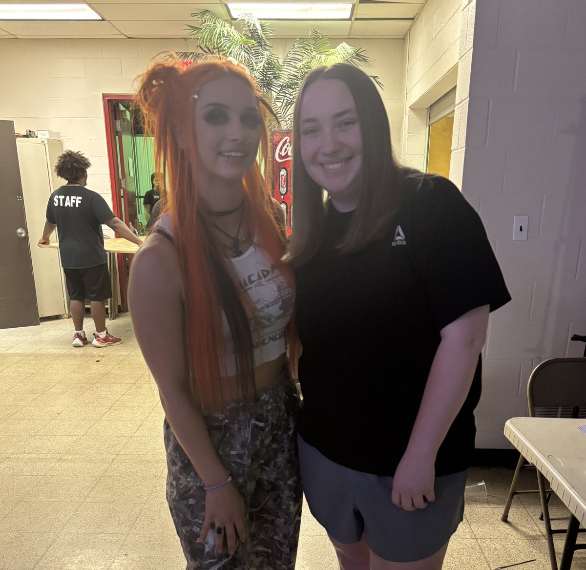 GinaT14_'s tweet image. Got to meet and watch the one and only @HellsFavoritePK at @aiwrestling tonight. So glad to see her back in action and coming back in July to take over 😈