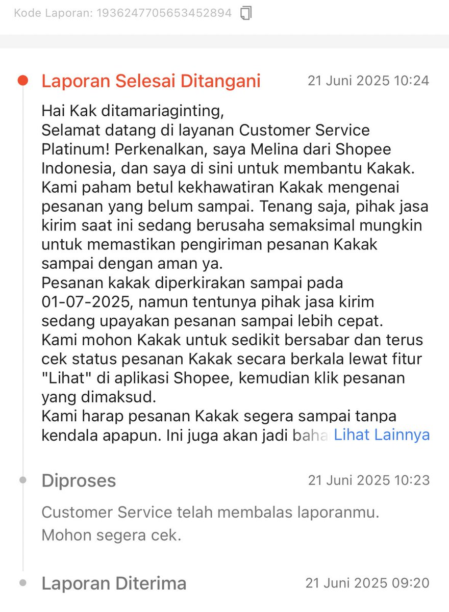 dittiw_'s tweet photo. Ini paketan saya dimana ya? Status paketnya tgl 17 sudah keluar dari gerai akhir. Diajukan laporan, nunggu sampai tanggal 20, eh tiba-tiba malah diperpanjang perkiraannya sampai tanggal 1. Dilapor ke kurir katanya gabisa dilakukan penjemputan. Paketnya hilang kah? @ShopeeID https://t.co/1sQxzh3h4G