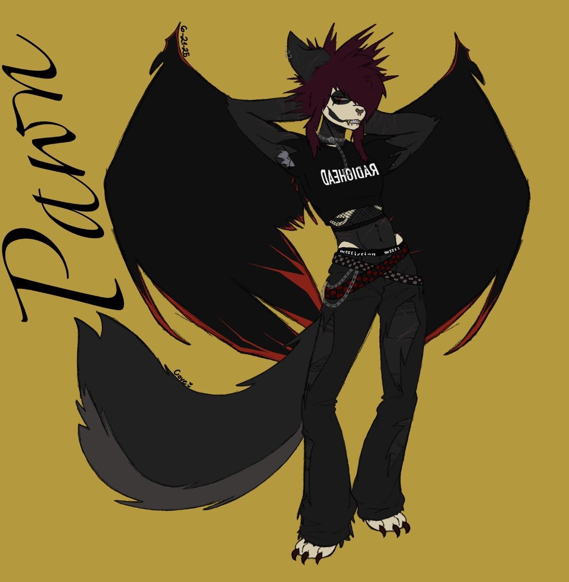 LumaMoth's tweet photo. There is sh scars on this post.

This is a redesign of my main oc, Pawn! I had gotten some help from @shortstacksolitary (on Instagram) with this design! 

#originalcharacter #oc https://t.co/ZVGDAzyFxB