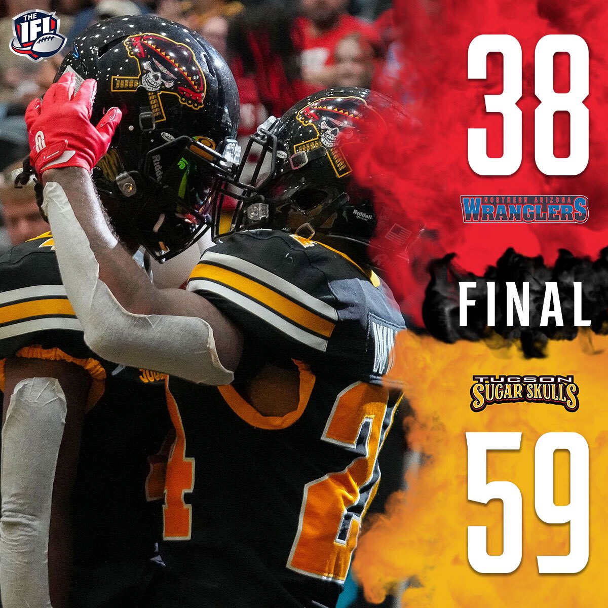 Indoor Football League (@indoorfl) on Twitter photo The <a href="/sugarskullsfb/">Tucson Sugar Skulls</a> also get the W at home tonight and now have a record of 5-6 on the season! ๐ Tune into week 15 of play to see if they can carry this wins momentum over! ๐ฅ #TheIndoorWar #TheMajorLeagueOfIndoorFootball #IFL The <a href="/sugarskullsfb/">Tucson Sugar Skulls</a> also get the W at home tonight and now have a record of 5-6 on the season! ๐ Tune into week 15 of play to see if they can carry this wins momentum over! ๐ฅ #TheIndoorWar #TheMajorLeagueOfIndoorFootball #IFL