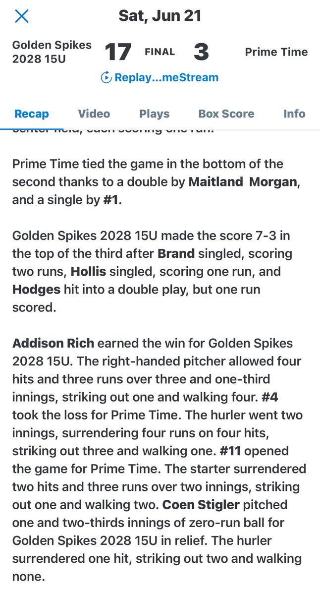 Addison Rich (@richaddison19) on Twitter photo Had a good day today. Thank you <a href="/EastMissBB/">East Miss Baseball</a> <a href="/Lee_Rich1/">Lee Rich</a> <a href="/JoePlug619/">Ronnie Joe Parker</a> <a href="/WayneRainer/">Wayne Rainer</a> <a href="/Cdalebaseball/">Clarkdale Baseball</a> <a href="/goldenspikesbc/">Golden Spikes Baseball Club</a> Had a good day today. Thank you <a href="/EastMissBB/">East Miss Baseball</a> <a href="/Lee_Rich1/">Lee Rich</a> <a href="/JoePlug619/">Ronnie Joe Parker</a> <a href="/WayneRainer/">Wayne Rainer</a> <a href="/Cdalebaseball/">Clarkdale Baseball</a> <a href="/goldenspikesbc/">Golden Spikes Baseball Club</a>