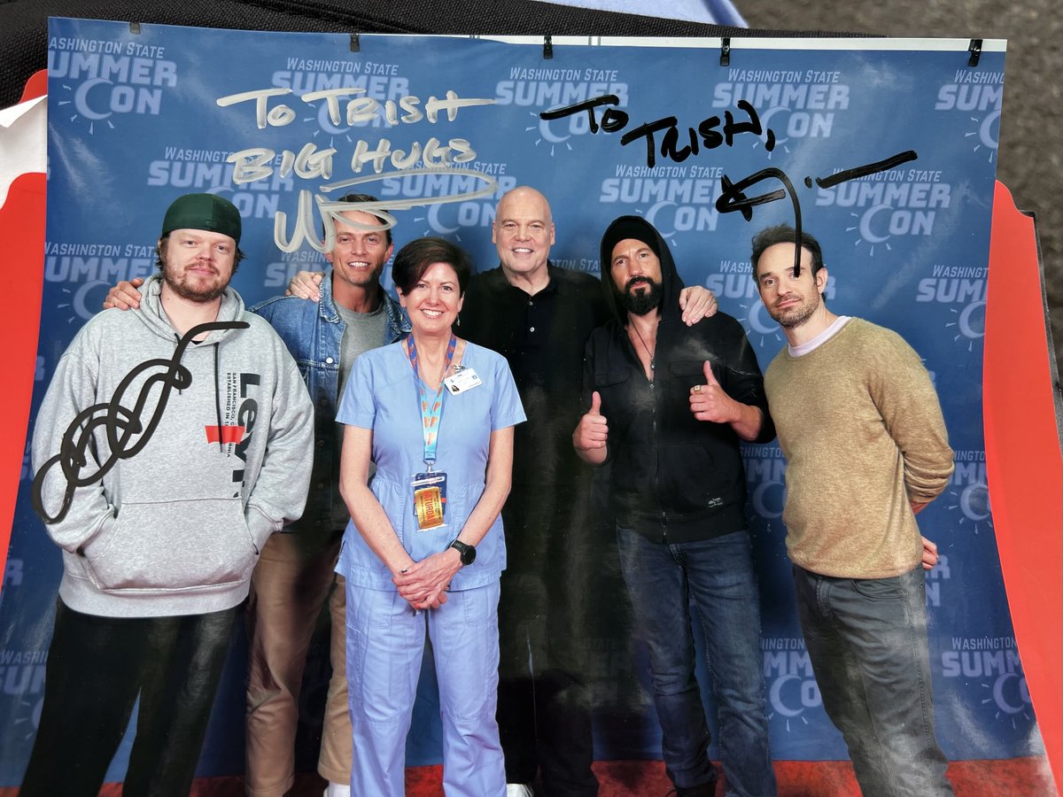 TrishPriest's tweet photo. Thanks for the fun at ⁦@wasummercon⁩ ! ⁦@vincentdonofrio⁩ ⁦@WilsonBethel⁩ ⁦@jonnybernthal⁩ https://t.co/RdqpycG2wT