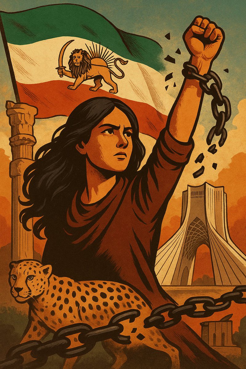 For decades, the people of #Iran have suffered under a regime of repression, war, economic collapse, and lost hope. We deserve a secular, democratic Iran, built on reason, justice, freedom, and peace. No more fear and isolation.

The barbaric regime in Tehran must fall.