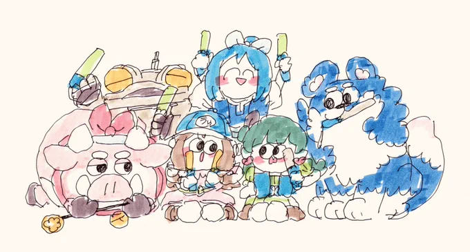 Day2はでっかい子たちと一緒に配信参加かも。